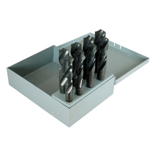 1680 Reduced Shank Drill Set - Radial 118 Point - Spiral Flute - Right Hand Cut - High-Speed Steel - C