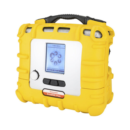 Plus Yellow Portable Gas Monitor - LEL - Oxygen (O2) - Carbon Monoxide (CO) - Hydrogen Sulfide (H2S) - 900 MHz Wireless - Li-Ion Rechargeable Battery