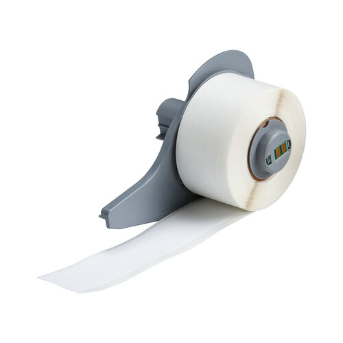 White Nylon Continuous Thermal Transfer Printer Label Roll - Indoor - 1" Width - 30 ft Length - B-499