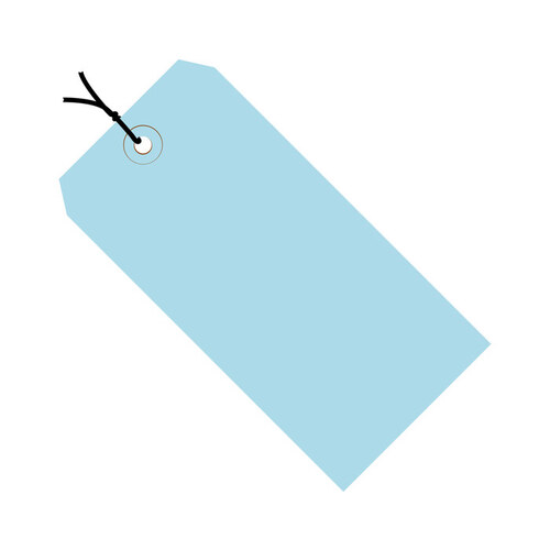 Shipping Supply G11092B Light Blue 13 Point Cardstock Colored Tags