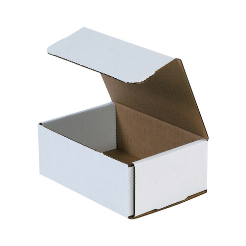 Oyster White Corrugated Mailer - 6 1/2" x 4 1/2" x 2 1/2"