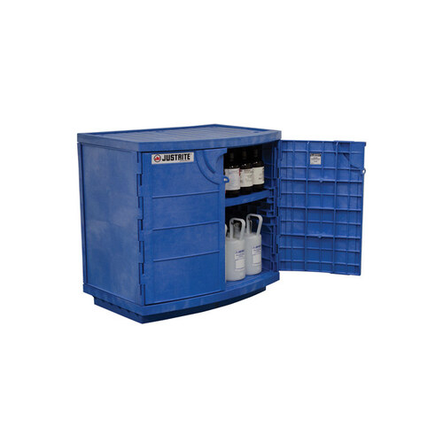 Justrite 35 X 36 X 23 1/2 Blue Polyethylene Under Counter Storage C
