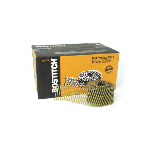 3 1/4" Steel 15 Coil Framing Nails - Diamond Point