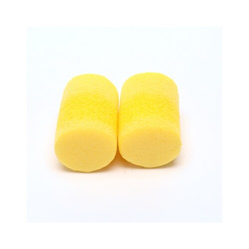 Classic Yellow Medium PVC Foam Disposable Uncorded Barrel Ear Plugs - 29 dB NRR Ear Plug