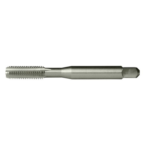 HTGPL 1/4-28 UNF H3 Straight Flute Hand Tap - 4 Flute - Bright Finish - High-Speed Steel - 2.5" Overall Length