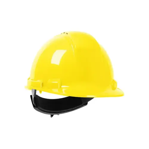 10034020 Hard Hat, 4-Point Fas-Trac III Suspension, Polyethylene Shell, Yellow, Class: C