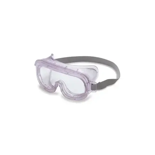 Uvex S350 Polycarbonate Safety Goggles Clear Lens - Clear Frame - Indirect Vent