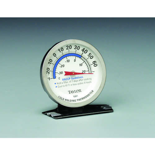 NSF Listed Taylor Professional Cold Holding Thermometer with HACCP Guidelines