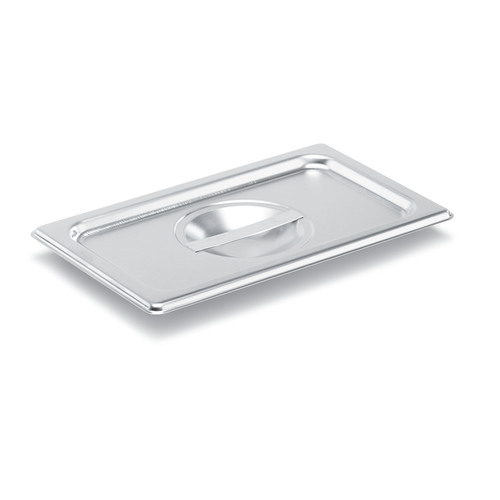 VOLLRATH 75140 Stainless steelReinforced edges provide added strength to the perimeter of the coverSolid covers are NSF Certified FLAT SOLID COVER FOR 1/4 PAN