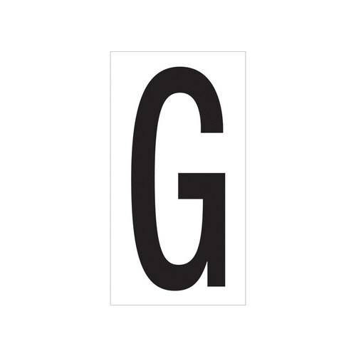 Black/White Vinyl Letter Labels - 3 1/2" Height