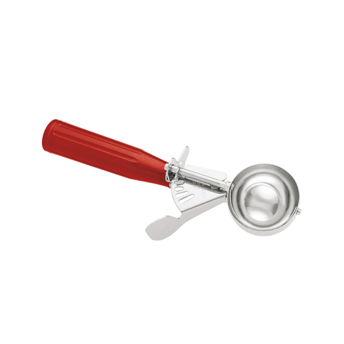 HAMILTON BEACH 78-24 DISHER STAINLESS STEEL TWO OUNCE RED