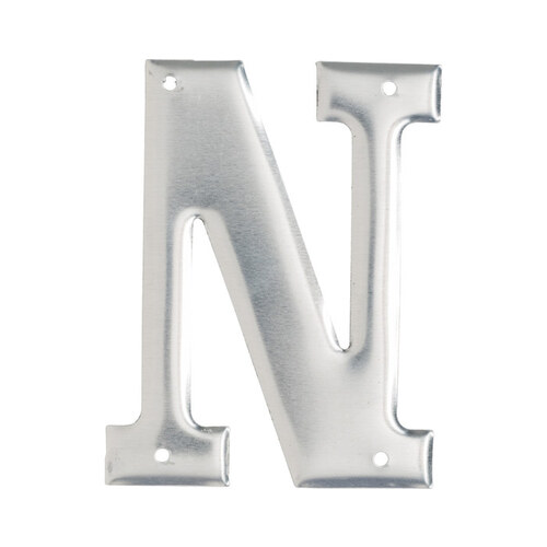 Brady 1600N Silver Aluminum Letter Label 3" Height 3" Character Height