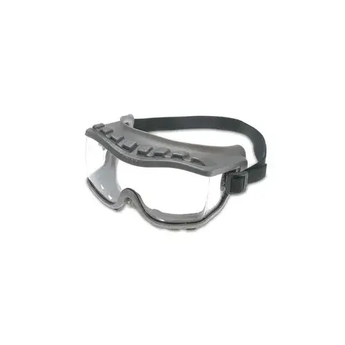 Uvex S3805 Polycarbonate Safety Goggles Clear Lens - Gray Frame - Direct Vent - Flexible Frame