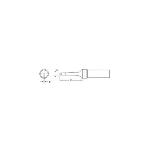 Weller PTR8 Screwdriver Tip - Screwdriver Tip - 0.62" Tip Length - 0.062" Tip Width - 0.044" Thick