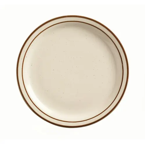 2 Doz DESERT SAND Narrow Rim Cream White Plate 9