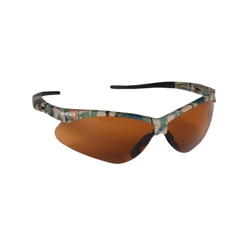 SAFETY Nemesis Series Safety Glasses, Hard-Coated Lens, Polycarbonate Lens, Wraparound Frame - pack of 12