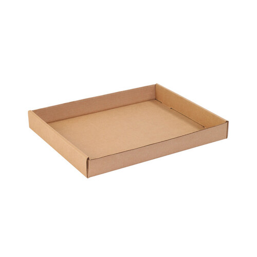 Kraft Corrugated Tray - 15" x 12" x 1 3/4"