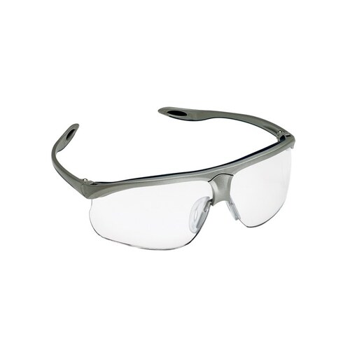 3m 13274 10000 20 13274 10000 20 Polycarbonate Standard Safety Glasses Clear Lens Blue Silver