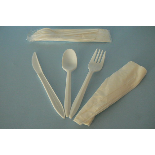 Goldmax Wrapped Knife, Fork, Spoon And Napkin Kit, 250 Per Pack