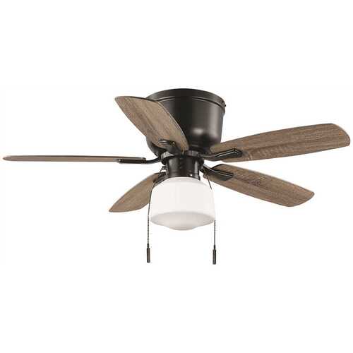 Leroy 42 in. LED Matte Black Ceiling Fan with Light