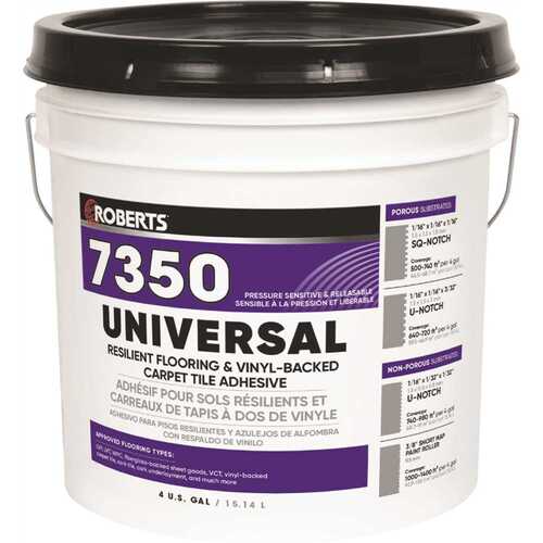 Roberts 7350-4 7350 4 Gal. Universal Flooring Adhesive