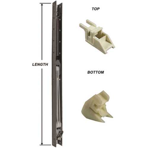 30 in. L Window Channel Balance 2930 with Top and Bottom End Brackets Attached 9/16 in. W x 5/8 in. D