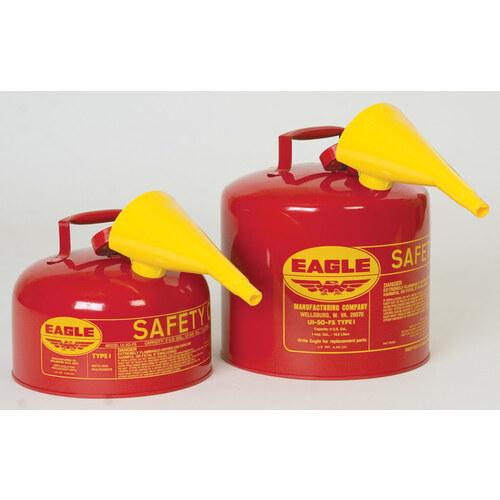 JUSTRITE SAFETY GROUP UI-20-FS Eagle Red 2gal Safety Gas Can Metal