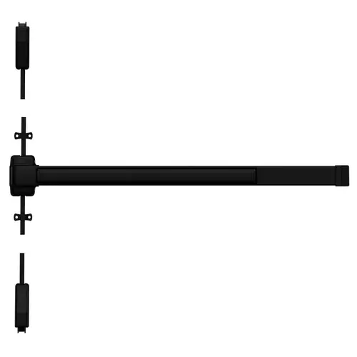 Surface Vertical Rod Exit Devices Flat Black Coated