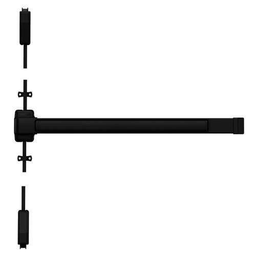 Surface Vertical Rod Exit Devices Flat Black Coated