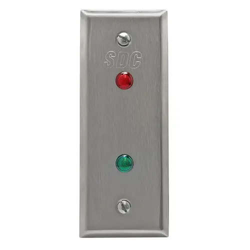 SDC 400NU-L2 Alarm Annunciator, Narrow Visual Monitoring Stations, (1) Green LED and (1) Red LED