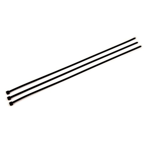 Cable Tie, 15 in, Nylon 6/6, Black, 120 lb