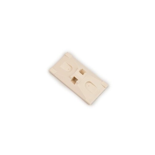 Off-White Adhesive ABS Cable Tie Mounting Base - 2" Length - 1" Wide - pack of 100