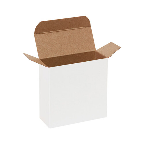 White White Folding Cartons - 4" x 1.625" x 4" - pack of 500