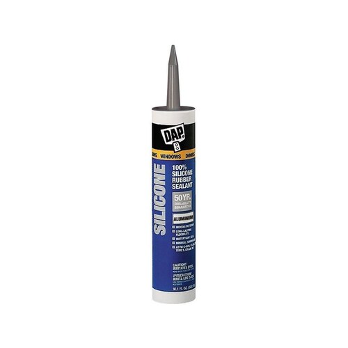 DAP 8643 Silicone Sealant Aluminum Paste 10.1 fl oz Cartridge