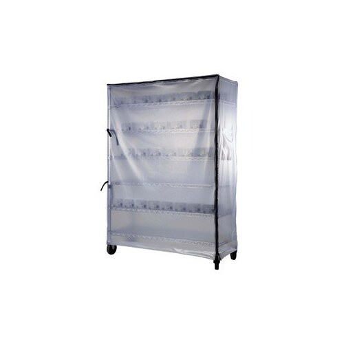 Clear PVC ESD / Anti-Static Cart Cover - 62" Length - 48" Wide - 0.012" Thick
