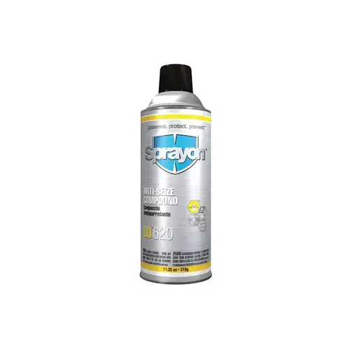 Sprayon SC0620000 LU 620 Anti-Seize Lubricant - 11.25 oz Aerosol Can - 11.25 oz Net Weight - Military Grade