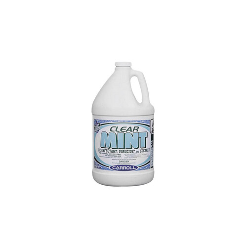 Carroll Company A75628000 Clear Mint Disinfectant - Liquid 1 gal Bottle - Mint Fragrance