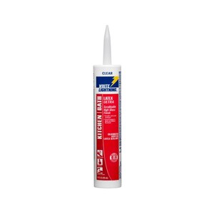 White Lightning Ultra Kitchen and Bath 10-oz Clear Silicone Caulk in the  Caulk department at