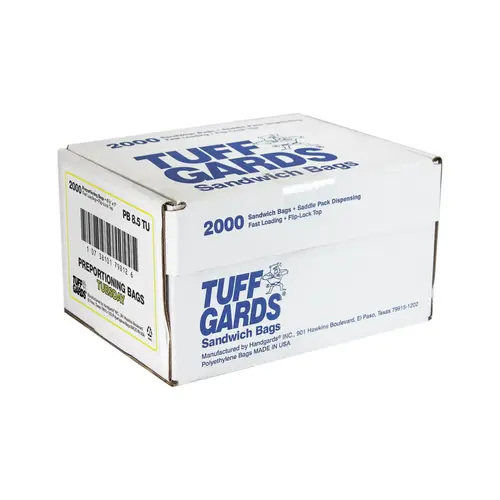 Tuffgards 2M High Density Yellow Tuesday Preportioning Bag, 2000 Each