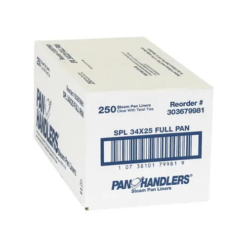 PANHANDLERS 303679981 Panhandlers Pan Liner Steam 34X25 Full, 250 Each