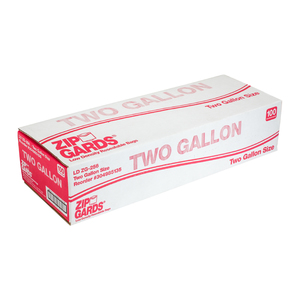 13 x 15, 2Mil Clear Ziplock Bags - 2 Gallon, Reclosable
