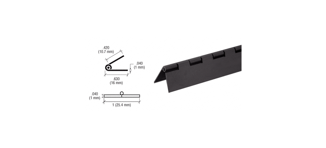 black piano hinge