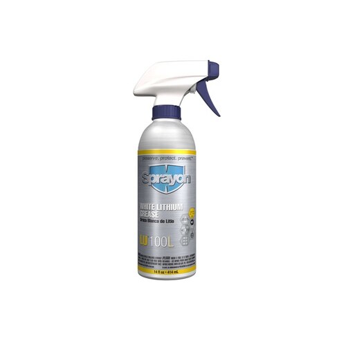 Sprayon SC0100LQ0 LU 100 White Grease - 14 oz Bottle - 14 fluid oz Net ...