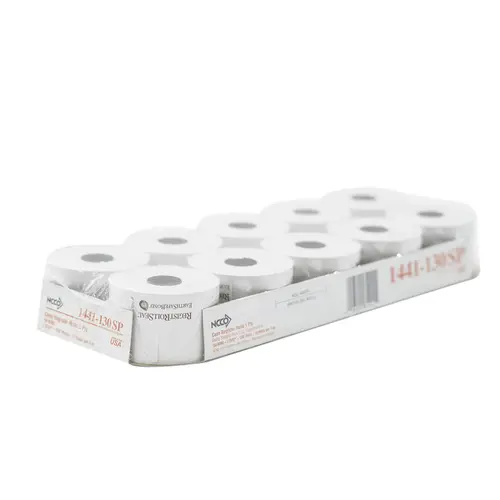 NCCO 1441-130SP REGISTER ROLL 44MM WHITE BOND 1 PLY