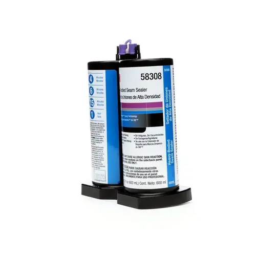 2-Part Heavy Bodied Seam Sealer, 600 mL Cartridge, Paste, Off-White/Black, 60 min Curing