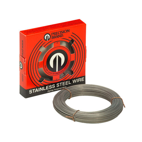 300 Series Stainless Steel Stainless Steel Wire - 0.125" Diameter - 222-253 ksi Tensile Strength