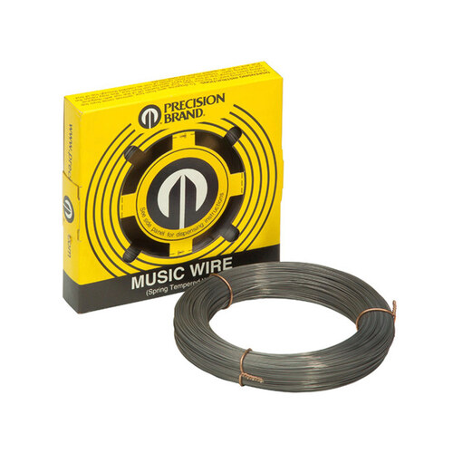 Precision Brand 21051 High Carbon, Spring Tempered, C1085 Steel Music Wire - 0.051" Diameter - 303-335 ksi Tensile Strength