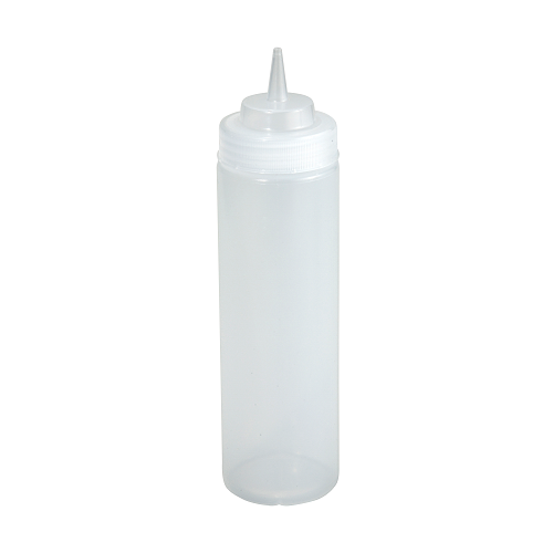 SQUEEZE BOTTLE 32 OUNCE WIDE MOUTH CLEAR 6 PIECES PER PACK