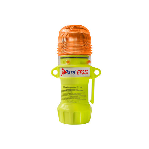 939-HZ530 Yellow Safety Beacon - (4) x AA Alkaline Battery Powered - 5.7" Height - 1.6" Overall Diameter