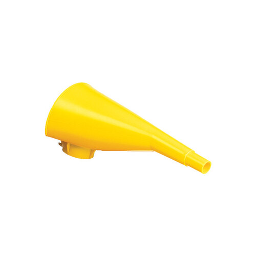 Yellow High Density Polyethylene Funnel - 9" Length